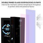 Koolatron 6-Bottle Black Wine Cooler