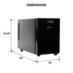 Koolatron 6-Bottle Black Wine Cooler