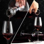 VnoPerito Lead-Free Crystal Wine Decanter with Aerator