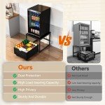Compact Beverage Cooler Stand with Storage Drawer