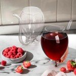Vampire Wine Glass Set with Straw – 4 Pack