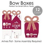 Set of 12 Wine Tasting Party Favor Boxes