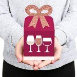 Set of 12 Wine Tasting Party Favor Boxes