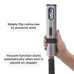Rabbit Electric Wine Opener Set - Black