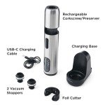 Rabbit Electric Wine Opener Set - Black