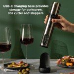 Rabbit Electric Wine Opener Set - Black
