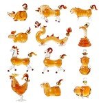12 Chinese Zodiac Mini Decanter Set