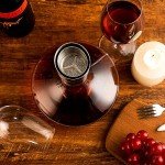 VnoPerito Lead-Free Crystal Wine Decanter with Aerator