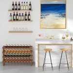 4-Tier Freestanding Bamboo Wine Rack Holder