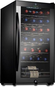 Nutrichef 28-Bottle Single Zone Wine Cooler
