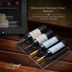 Nutrichef 28-Bottle Single Zone Wine Cooler