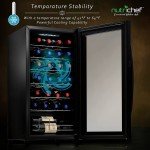 Nutrichef 28-Bottle Single Zone Wine Cooler