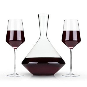 Bordeaux Wine Glasses & Decanter Set - 3 Piece