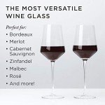 Bordeaux Wine Glasses & Decanter Set - 3 Piece