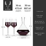 Bordeaux Wine Glasses & Decanter Set - 3 Piece