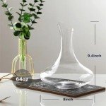 Elegant Hand Blown Crystal Wine Decanter - 1900ml