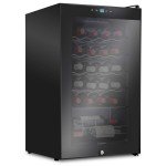 Ivation 24-Bottle Locking Wine Cooler Fridge