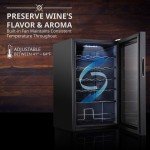 Ivation 24-Bottle Locking Wine Cooler Fridge