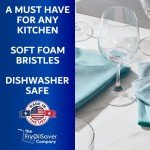 3-Piece Non-Scratch Glassware Cleaning Brush Set