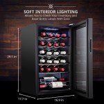 Ivation 24-Bottle Locking Wine Cooler Fridge