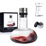 YouYah Crystal Wine Decanter Set with Aerator