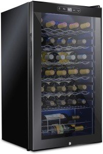 Schmécké 34-Bottle Compact Wine Cooler with Lock
