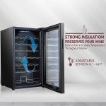 Schmécké 34-Bottle Compact Wine Cooler with Lock