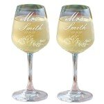 Customizable 11 oz. Wine Glass Set of 2