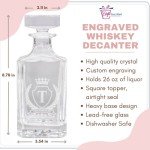 Personalized Engraved Whiskey Decanter and Glass Set