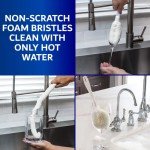 3-Piece Non-Scratch Glassware Cleaning Brush Set