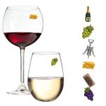 Magnetic Wine Glass Charms Set of 6