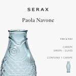 Elegant Clear Glass Water Pitcher by Paola Navone