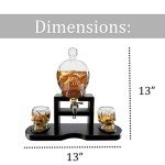Goth Skull Wine & Whiskey Decanter Set