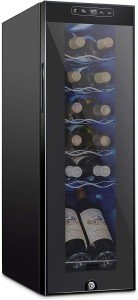12-Bottle Freestanding Wine Cooler Fridge