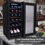 Nutrichef 18-Bottle Slim Wine Cooler – Dual Temp