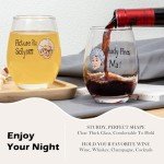 Golden Girls Stemless Wine Glass Set of 4