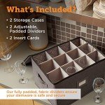 Wine Glass Storage Containers - Stackable Organizer Set