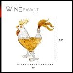 Cock Decanter - 500ml Rooster Wine & Whiskey Glass