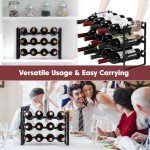 Stackable Metal Wine Rack - 3 Tier Holder