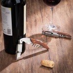 3-Pack Waiter's Corkscrew Wine Key with Leather Pouch