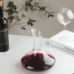 Elegant Hand-Blown Wine Decanter - 1100ml