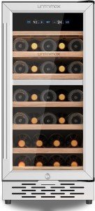 Untomax Dual Zone Wine Cooler for 33 Bottles