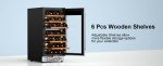 Untomax Dual Zone Wine Cooler for 33 Bottles