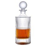 Lily's Home Elegant Whiskey Decanter with Stopper