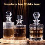 Lily's Home Elegant Whiskey Decanter with Stopper