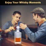 Lily's Home Elegant Whiskey Decanter with Stopper