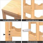24-Bottle Bamboo Wine Rack with Table Top