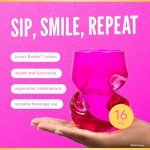 Barbie Inspired Stemless Wine Glass Set of 2
