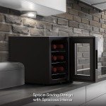 6-Bottle Mini Wine Cooler with Rack and Temp Control