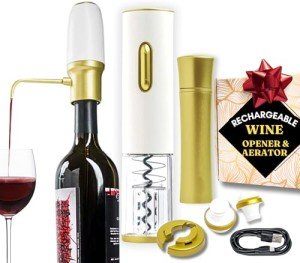 Electric Wine Opener & Aerator Gift Set